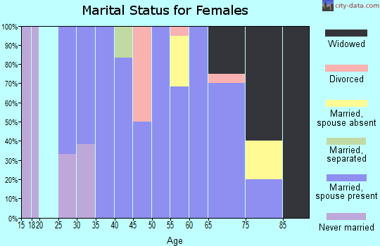 Zip code 56032 marital status for females