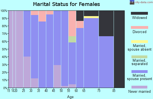 Zip code 56042 marital status for females