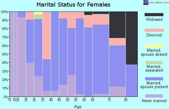 Zip code 56050 marital status for females