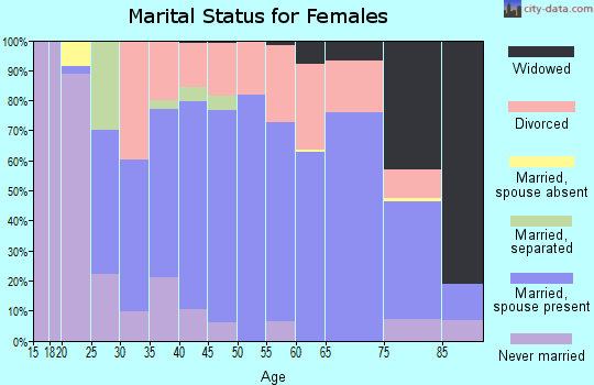 Zip code 56101 marital status for females