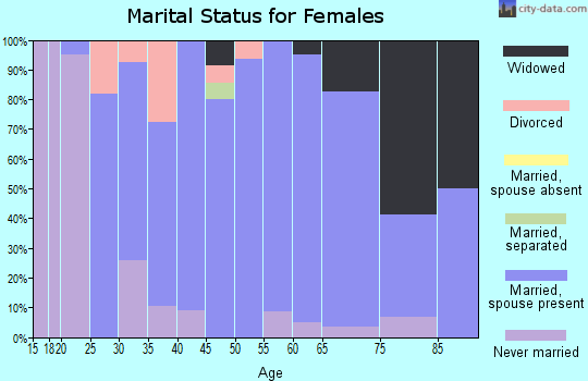 Zip code 56119 marital status for females