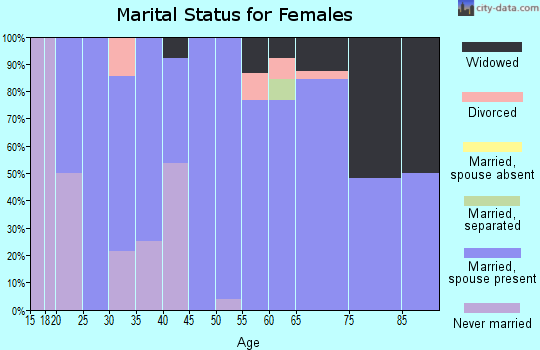 Zip code 56121 marital status for females