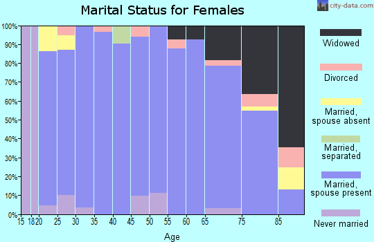 Zip code 56128 marital status for females