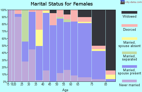 Zip code 56131 marital status for females
