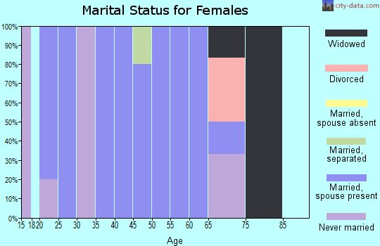 Zip code 56147 marital status for females