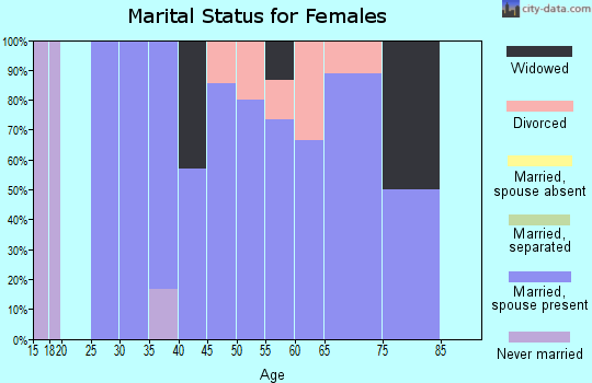 Zip code 56207 marital status for females