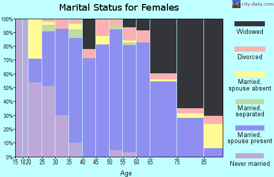 Zip code 56243 marital status for females