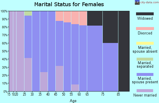 Zip code 56245 marital status for females