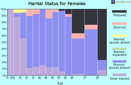 Zip code 56253 marital status for females