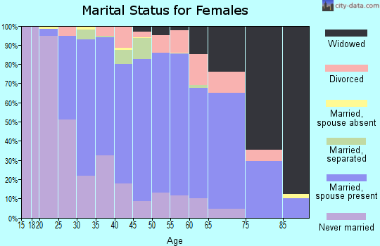 Zip code 56258 marital status for females