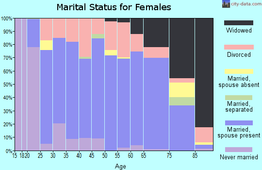 Zip code 56265 marital status for females
