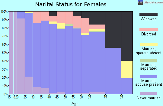 Zip code 56273 marital status for females