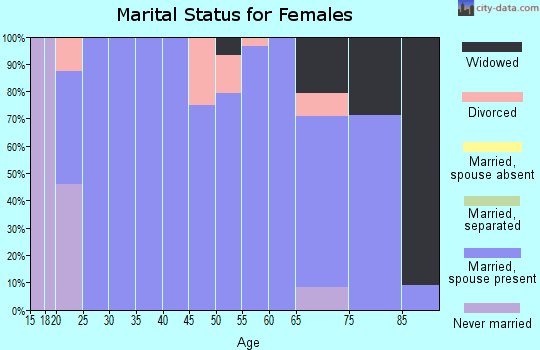 Zip code 56281 marital status for females