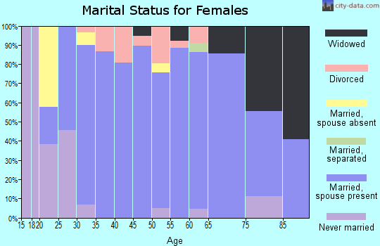 Zip code 56297 marital status for females