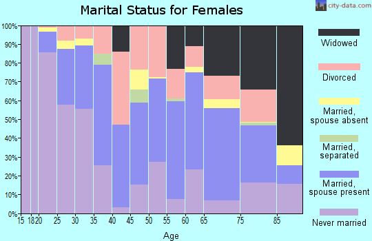 Zip code 56304 marital status for females