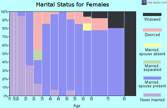 Zip code 56319 marital status for females