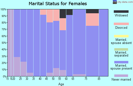Zip code 56327 marital status for females