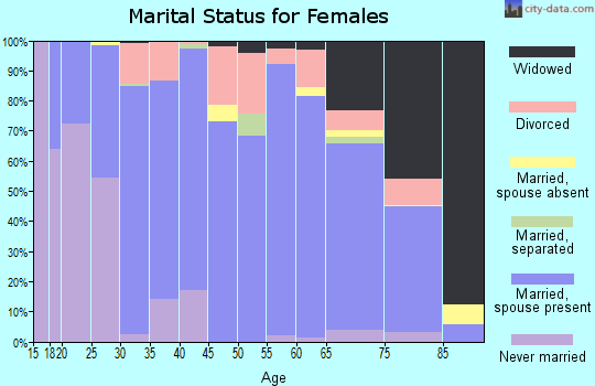 Zip code 56334 marital status for females