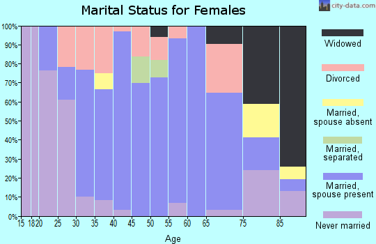 Zip code 56339 marital status for females