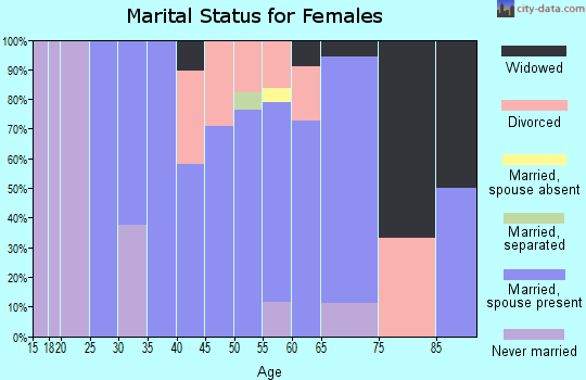 Zip code 56523 marital status for females