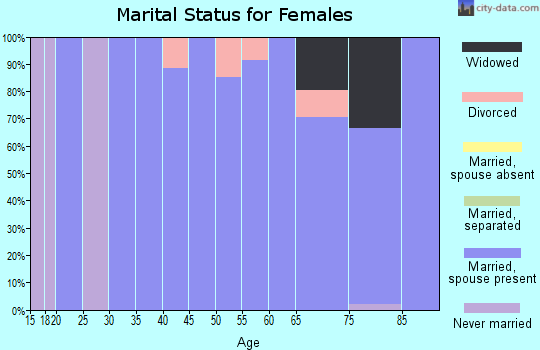 Zip code 56524 marital status for females