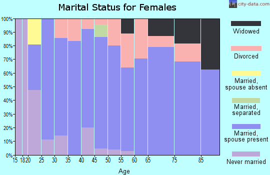 Zip code 56527 marital status for females