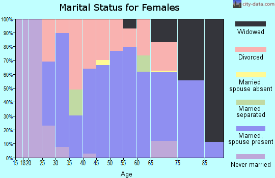 Zip code 56531 marital status for females