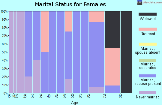 Zip code 56543 marital status for females