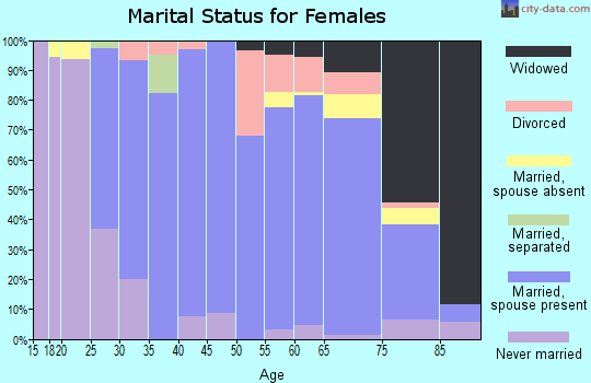 Zip code 56551 marital status for females