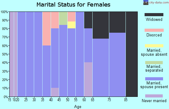 Zip code 56552 marital status for females