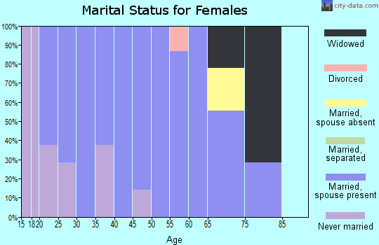 Zip code 56553 marital status for females