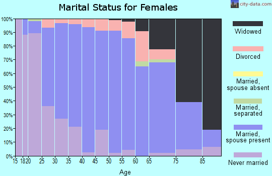 Zip code 56567 marital status for females