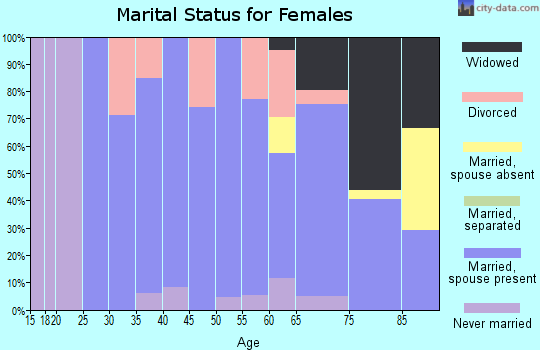 Zip code 56653 marital status for females