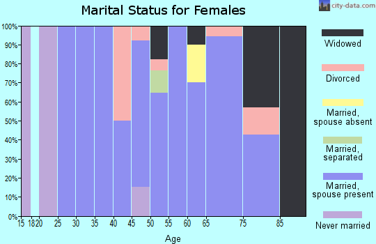 Zip code 56715 marital status for females