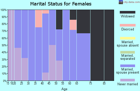 Zip code 57241 marital status for females