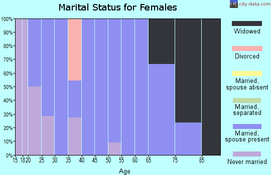 Zip code 59471 marital status for females