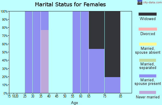 Zip code 59531 marital status for females
