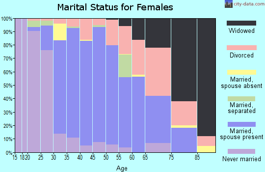 Zip code 60177 marital status for females