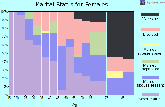 Zip code 62060 marital status for females