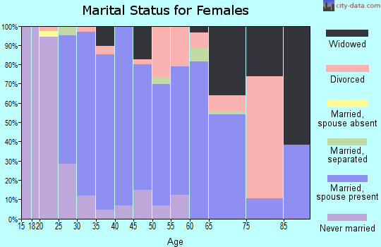 Zip code 62061 marital status for females
