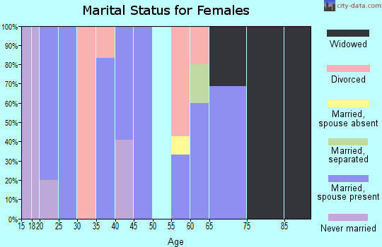 Zip code 62093 marital status for females