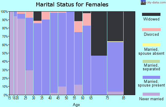 Zip code 62275 marital status for females
