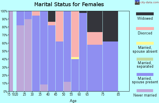 Zip code 62347 marital status for females