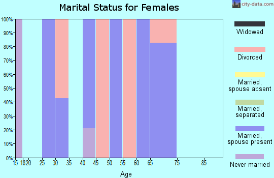 Zip code 62373 marital status for females