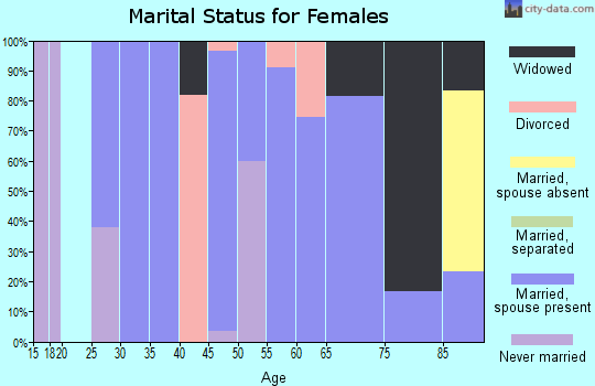 Zip code 62378 marital status for females