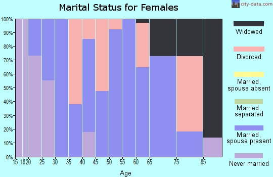 Zip code 62431 marital status for females