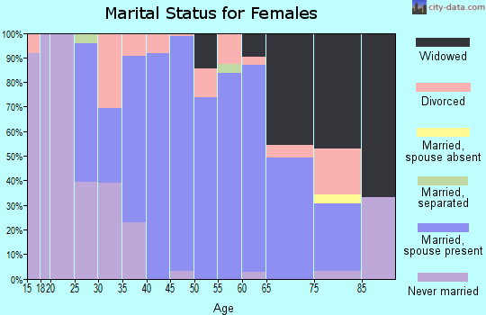 Zip code 62447 marital status for females