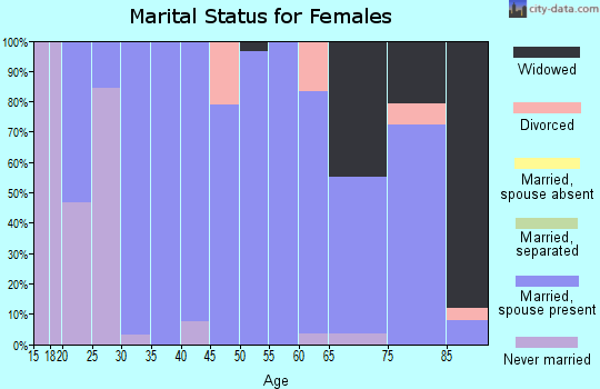 Zip code 62462 marital status for females