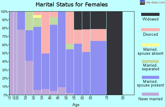 Zip code 62473 marital status for females