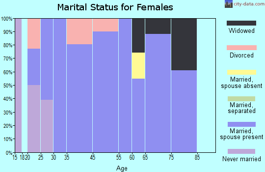 Zip code 62552 marital status for females